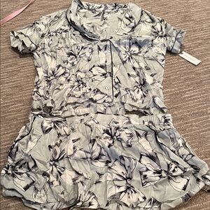 Anthropologie satin bow pajamas